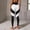 Black, variant on Blmnix Cotton Pants Christmas Pants for Women Girlfriend Valentine Leggings Slim-Leg Regular Loose Pants for Women,Free Size