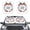 250th Anniversary Eagle Flag, variant on Chririnla Guitar Rose Windshield Sun Shade for Car 2 Piece Set Foldable Neon Auto Sun Cover UV Protector Vehicle Interior Sun Visor Great for Daily Parking Use