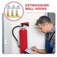 thumbnail image 4 of OULII 6 Sets Fire Extinguisher Mount Holder Triangle Shape Metal for Office Use 5.5x5.5x0.4in, 4 of 7