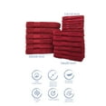 thumbnail image 7 of Hencely 18-Piece Turkish Cotton Towel Set – 6 Bath Towels, 6 Hand Towels & 6 Washcloths – Soft, Absorbent, Quick Dry – Red, 7 of 7