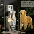 thumbnail image 6 of Haeng Hand Crafted Weather Resistant Floor Fountain with Light, 6 of 7
