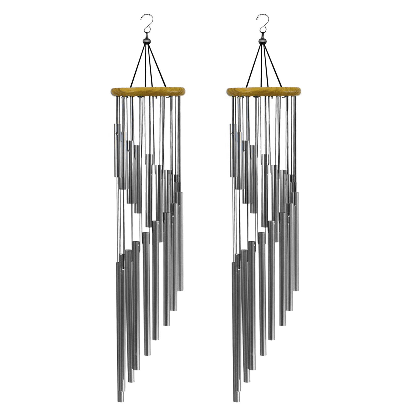 2pcs Large Deep Tone Windchime Chapel Bell Wind Chimes Outdoor Garden Home Decor