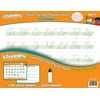 Channie's 2 Pack Dry Erase & Magnetic CURSIVE boards with 1 black marker