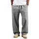 thumbnail image 2 of Ceisia Men's Cotton-Linen Blend Striped Loose Straight Leg Casual Pants with Elastic Drawstring Waist & Pockets Black XL Gifts, 2 of 8