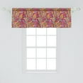 thumbnail image 2 of Ambesonne Colorful Window Valance, Paisley Eastern, 54" X 18", Multicolor, 2 of 3