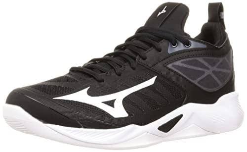 Black and white cheap mizuno volleyball shoes
