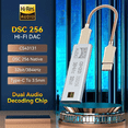 thumbnail image 2 of CS43131 DSD256 Headphone Amplifier USB Type C to 3.5mm Output AUX Adapter HiFi Audio Chip Amp Decoder for Android, 2 of 6