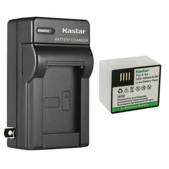 Kastar 1-Pack Battery and AC Wall Charger Replacement for Arlo A-4, A-4a A4A, VMC4040, 308-10069-01 Battery, Arlo Ultra, Arlo Ultra Plus, Arlo Ultra 2, Arlo Ultra 4K UHD, Arlo Pro 3, Arlo Pro 4 Camera