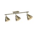 thumbnail image 3 of Golden Lighting Duncan - Three Light Semi-Flush Mount, Aged Brass Finish with Blue Shade, 3 of 5