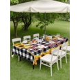 thumbnail image 4 of Outdoor Tablecloth with Umbrella Hole for Patio/Picnic/Party/Camping, Sunflowers Bicycle Waterproof Table Cloth Rectangle Table Cover Washable, Summer Budding Botanical Floral Lattice (60"x 102"), 4 of 8
