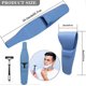 thumbnail image 2 of KAIYANG Estuche para maquinilla de afeitar, protector impermeable para maquinilla de afeitar, estuche de viaje portátil de silicona azul, 2 of 5