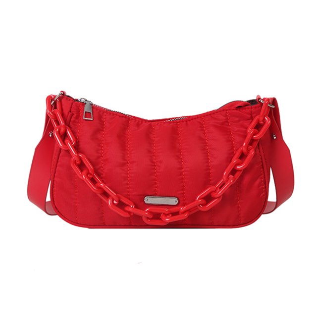 Bolsa Mujeres bordado hilo femenino embrague cadena decoración Hobo (rojo) JShteea Para Estrenar