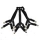 thumbnail image 1 of Black Bed Sheet Straps, Adjustable Elastic Fasteners with Metal Clips, Fitted Bed Sheet Holders for Bed, Mattress Cover, 1 of 5
