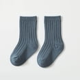 thumbnail image 3 of Calcetines de algodón unisex de color sólido para bebés y niñas, 3 of 3