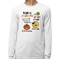 thumbnail image 2 of Halloween Checklist Long Sleeve Shirt Unisex 3X-Large White, 2 of 5