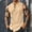 Khaki, variant on Mens Linen Tank Tops Basic Loose Spring Summer Beach Sleeveless Stand-up Collar Outfits Breathable Muscle Tee Lightweight Strap Cami Shirts
