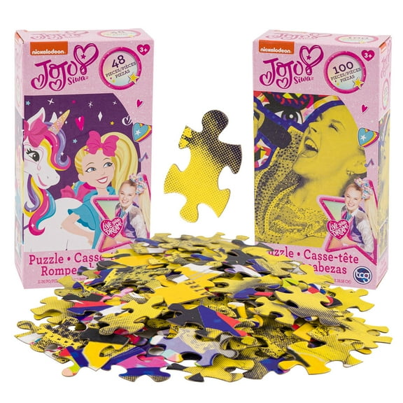 Jojo Siwa 48pc and 100pcs Puzzle- 2 Assortments