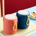 thumbnail image 2 of Soup Cup Food Jar Container Food Flasks Stainless Steel Insulated & Microwaveable Soup Porridge Holder Office Worker Portable Lunch Box for Soup Porridge with Spoon, 2 of 8