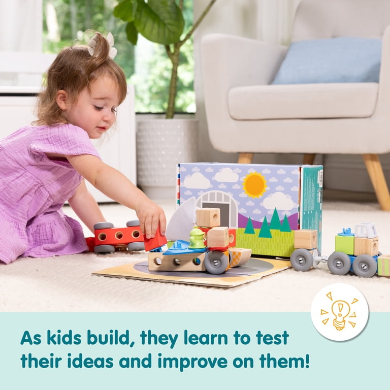Melissa & Doug Blockables Vehicles Snap And Play Set, 54 Pieces photo 4