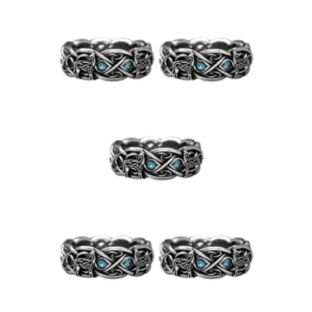 Anillo punk vintage Sonducket aleación CR6474 6 Type2 NO2