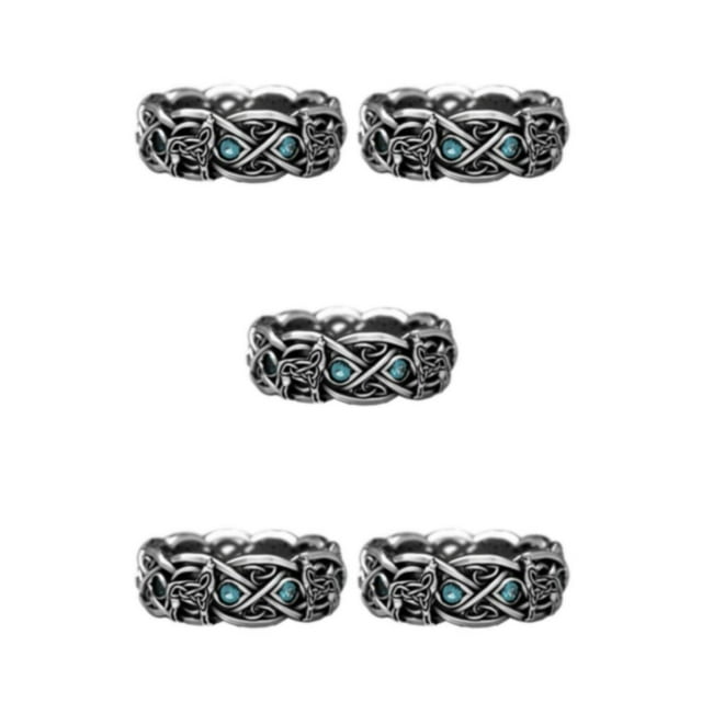 kurtrusly Vintage Ring For Unique For All Occasions Alloy Ring Vintage Punk Ring CR6474 12 5Set