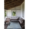 thumbnail image 3 of Couristan 2.25' x 7.75' Striped Indoor Outdoor Area Throw Rug Runner - Blue and Gray, 3 of 5