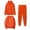 Orange, variant on Brondbend Womens Tracksuit Womens Sweat Suits 3 Piece Set Long Sleeve Hooded Front Pocket Solid Pullover Sweatshirt and Elastic Waist Sweatpant Outfit Loose Fall Winter Athletic Set,Orange