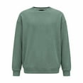 thumbnail image 3 of Generic Men's Crewneck Sweatshirt Corduroy Knit Long Sleeve Pullover Tops Fleece Casual Loose Athletic Thermal Sweater, 3 of 5