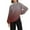 Wine, variant on Women's Plus Size Mock Neck Pullover, Gradient Color Thermal Lined Sweatshirt, Soft Fleece Crewneck Long Sleeve Top, Comfortable Loungewear for Casual Winter Wear and Home Relaxation Hot Pink L