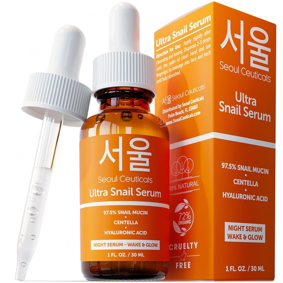 Serum SeoulCeuticals Snail Mucin 97,5% con ácido hialurónico 30 ml