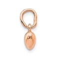 thumbnail image 2 of 14K Rose Gold Charm Pendant 12 mm 6 Polished 3-D Heart, 2 of 4