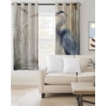 Blue Heron Blackout Curtains for Bedroom/Living Room, Thermal Insulated ...