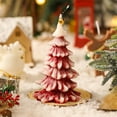 thumbnail image 1 of Xihbxyly Vela de Aromaterapia Navideña, Diseño En Forma de Árbol, Fragancia Relajante, Ideal para Decorar Las Fiestas, Regalo de Navidad, 11,5 X 7 Cm, Adorno de Cera Roja., 1 of 7