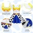 thumbnail image 5 of Benylion Jessie Princess Costume Cowgirl Dress for Girls Halloween Birthday Party Lace Ruffle Sleeve Outfits for 2-3 years, 5 of 6