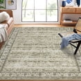 thumbnail image 2 of HOMERRY Area Rug 5' x 7' Rugs for Living Room Modern Washable Indoor Floral Print Carpet, Taupe, 2 of 6