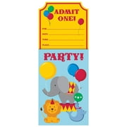 Access Circus Time! Vertical Pop-Up Invitation Card, 8 Ct