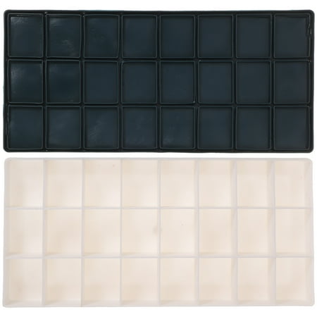 

NUOLUX Plastic Paint Box 24 Large Deep Wells Airtight For Watercolors Paint Box