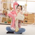 thumbnail image 2 of 1PC 35CM swan plush toys cute flamingo doll stuffed soft animal doll ballet swan with crown baby kids appease toy gift for girl, 2 of 4