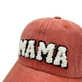 thumbnail image 2 of Mama Hat for Women, Gifts for Mom, New Mom, Mom to Be, Adjustable Washed Distressed Baseball Cap, 2 of 7