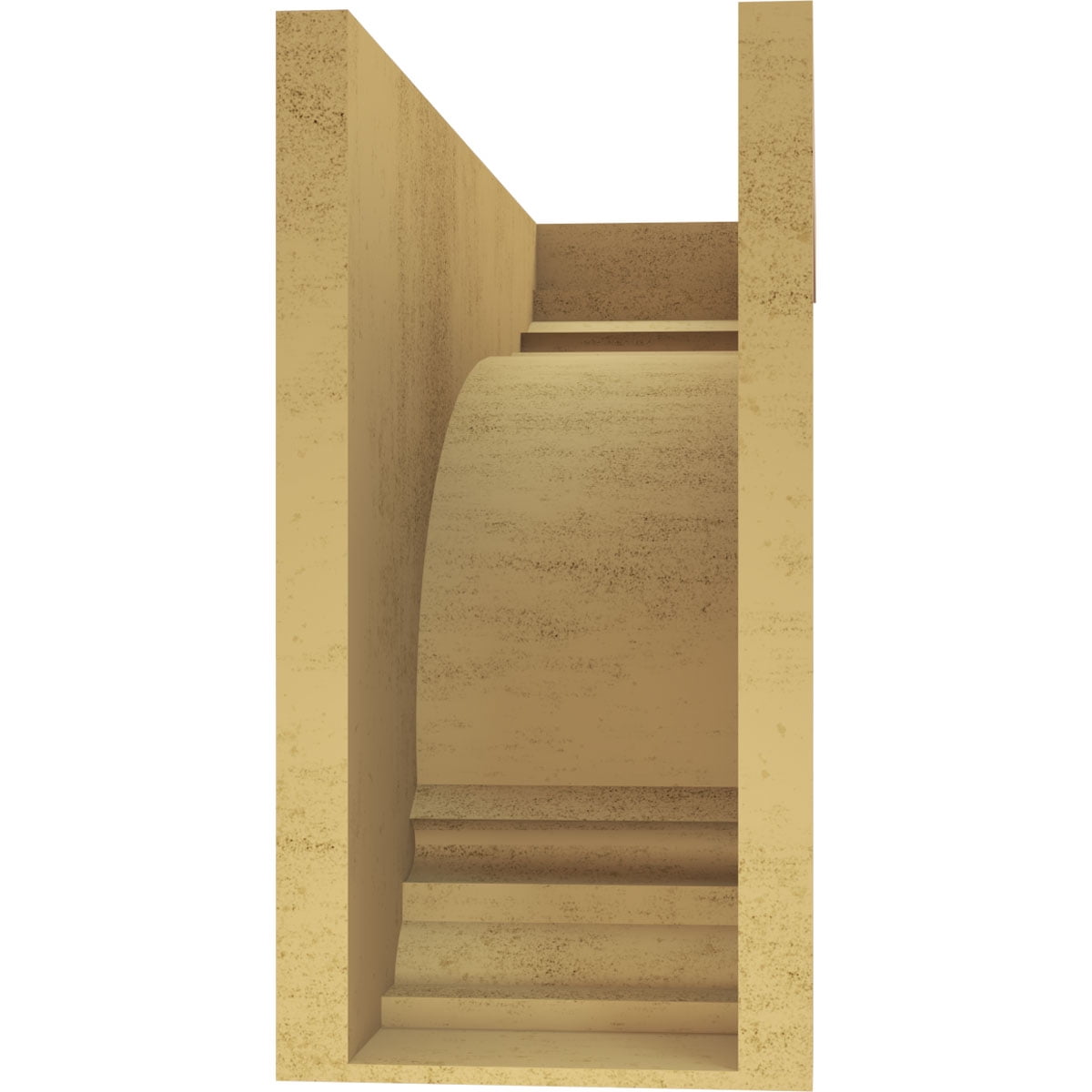 11"W x 33"D x 22"H Classic Warren Rough Cedar Woodgrain TimberThane Corbel, Primed Tan