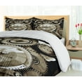thumbnail image 4 of Ambesonne Industrial Duvet Cover Sets, Aged Gears, 2-Queen, Sepia, 4 of 6