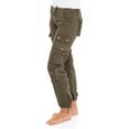thumbnail image 3 of Juicy Trendz Women's Casual Cargo Jogger Pants & Trouser with Multi-Pockets, Elastic Waist, for Hiking & Outdoor Workwear Olive M, 3 of 6