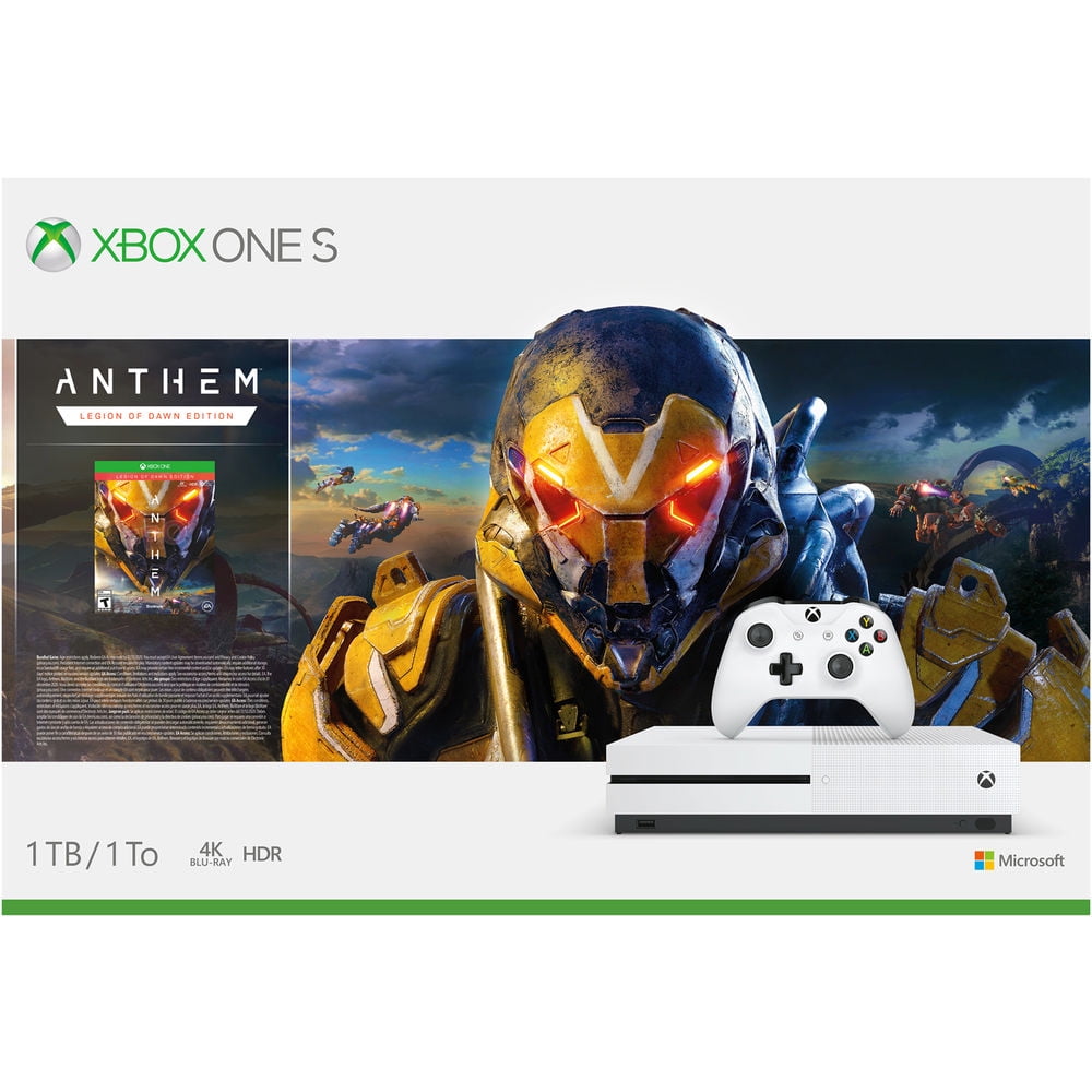 Microsoft Xbox One S 1tb Anthem Bundle White 234 00938 Walmart