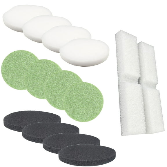 Qzbhct 2 Foam Filter & 4 Carbon Foam Pads & 4 Fine Filter Pad & 4 Phosphate Remover Pad for Fluval Fx4 FX5 FX6
