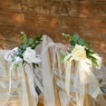 thumbnail image 4 of 2Pcs Table Sign Decor Artificial Flower Decorative Anti Drooping Realistic Wear-resistant Wood Stake Sign for Party, 4 of 10