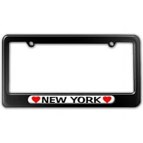 New York Love with Hearts License Plate Frame