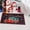 Red,black, variant on Merry Christmas Door Mat Indoor Welcome Mats for Front Door Entryway Non Slip Christmas Doormat with Snowflake Barries Pattern