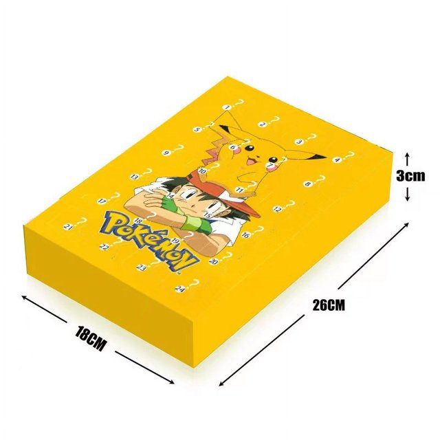 Pokemons-Juego de 24 piezas de Navidad, caja ciega, juguetes de cuenta regresiva de Adviento para Halloween, regalo coleccionable para niños, 2025
