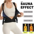 thumbnail image 5 of ANYFIT WEAR Sweat Sauna Suit for Women Workout Waist Trainer Belt Sleeveless Shirt Body Shaper Top with Zipper, 5 of 7