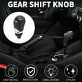 thumbnail image 2 of Unique Bargains 6 Speed Manual Gear Shifter Knob for Skoda Octavia II Durable Front Automotive Gearbox Stick Shifter Lever Knob Black Plastic 1 Pc, 2 of 6